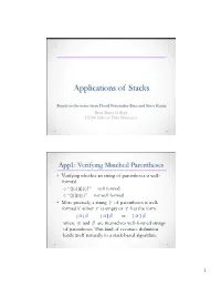 Stack Applications