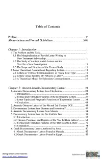 Table of Contents