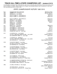 Track All-Time & State Champions List