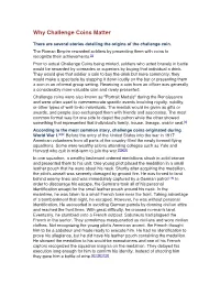 Why Challenge Coins Matter