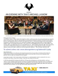 An Evening with Taxi's Michael Laskow