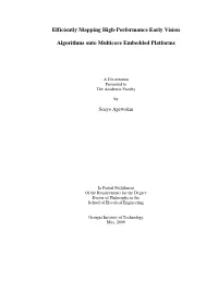 Efficiently Mapping High-Performance Early Vision Algorithms Onto Multicore Embedded Platforms