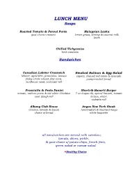LUNCH MENU Soups