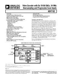 PDF 652 Kb ADV7192: Video Encoder with Six 10-Bit