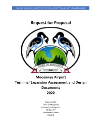 Moosonee Airport Terminal Expansion Assessment and Design Documents 2022