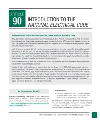 90 INTRODUCTION to the National Electrical Code