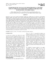A Baseline Study to Evaluate the Estrogenic Activities Using In-Vitro Yeast Estrogenic Screen in the Selected Ramsar Sites and Creek Areas