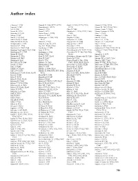 Author Index