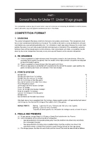 Competition Format