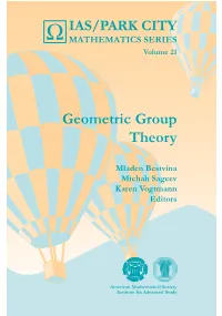 Geometric Group Theory