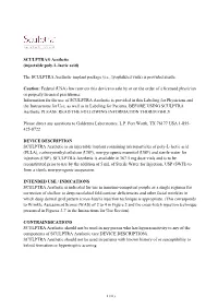 SCULPTRA® Aesthetic (Injectable Poly-L-Lactic Acid)