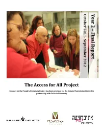 Activity Report Tel Aviv University