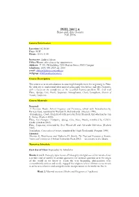 Before and After Socrates, Syllabus, Fall 2006