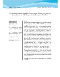 Effect of Beach-Seine Catching Activities on Changes of Substrate Structure in the Southern Coast of the Caspian Sea (In Rudsar and Chaboksar)
