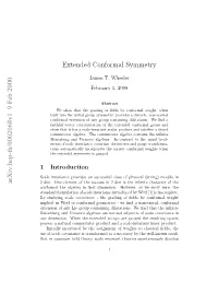 Extended Conformal Symmetry by Performing a Biconformal Gauging of the Extended Conformal Group