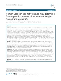 Human Usage in the Native Range May Determine Future Genetic Structure of an Invasion