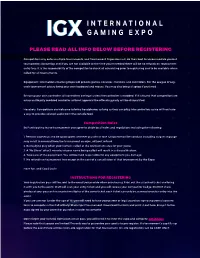 Please Read All Info Below Before Registering