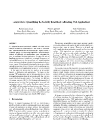 Quantifying the Security Benefits of Debloating Web Applications