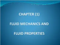 What Is Fluid Mechanics?