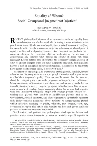 Equality of Whom? Social Groups and Judgments of Injustice