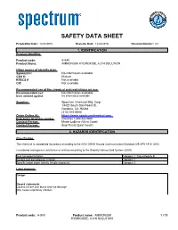 Safety Data Sheet