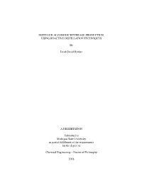 Distilled Alcoholic Beverage Production Using Reactive Distillation Techniques
