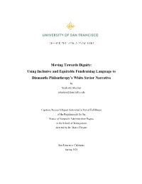 Moving Towards Dignity: Using Inclusive and Equitable Fundraising