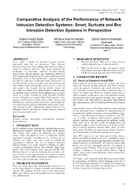 Snort, Suricata and Bro Intrusion Detection Systems in Perspective