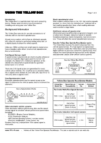USING the YELLOW BOX Page 1 of 3