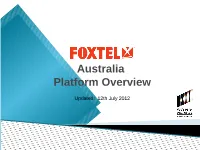 Australia Platform Overview