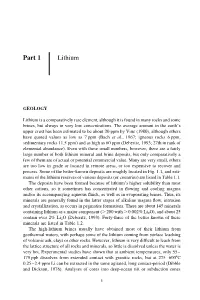 Part 1 Lithium