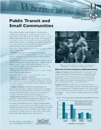 Public Transit and Small Communities