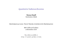 Quantitative Tauberian Theorems
