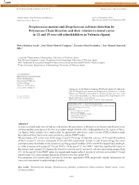 Streptococcus Mutans and Streptococcus Sobrinus