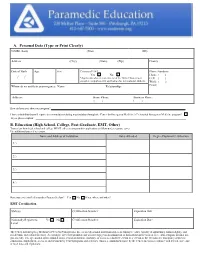 Application Packet
