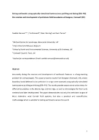 Dating Earthworks Using Optically-Stimulated Luminescence