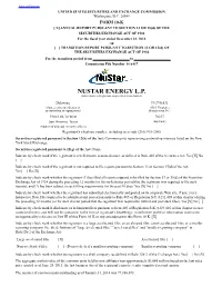NUSTAR ENERGY L.P. (Exact Name of Registrant As Specified in Its Charter)