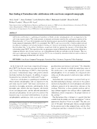 Rare Finding of Eustachian Tube Calcifications with Cone-Beam Computed Tomography