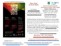 The Jazz Education Network and the Lehman