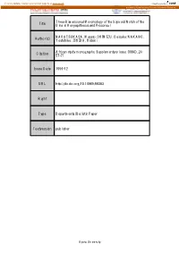 Title Three-Dimensional Morphology of the Sigmoid Notch of The
