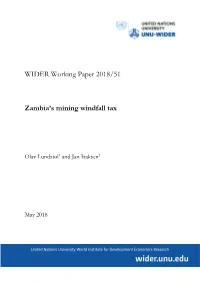 Zambia's Mining Windfall