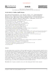 An Inventory of Online Reptile Images