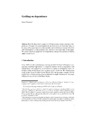 Grelling on Dependence