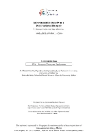 Environmental Quality in a Differentiated Duopoly Y
