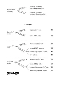Extending the Zintl ± Klemm Concept to Nonclassical Electron-Rich Networks