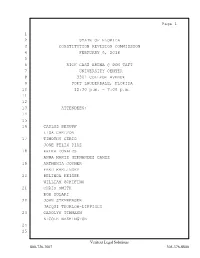 1 2 State of Florida 3 Constitution Revision