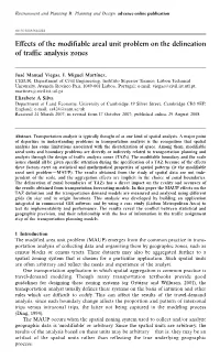 Effects of the Modifiable Areal Unit Problem on the Delineation of Traffic Analysis Zones
