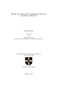 Hyper and Structural Markov Laws for Graphical Models