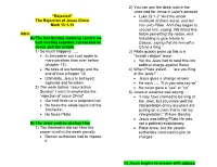 “Rejected” the Rejection of Jesus Christ Mark 15:1-15 Intro: A) The