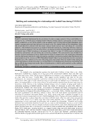 Building and Maintaining the Relationship with Football Fans During COVID-19